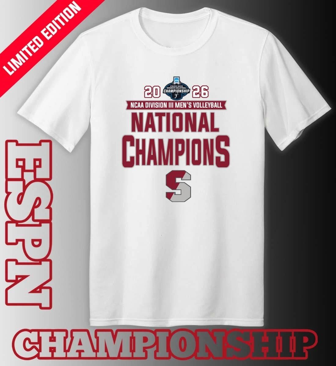 Springfield College Men’s Volleyball 2026 NCAA Division III National Champions T-Shirt
