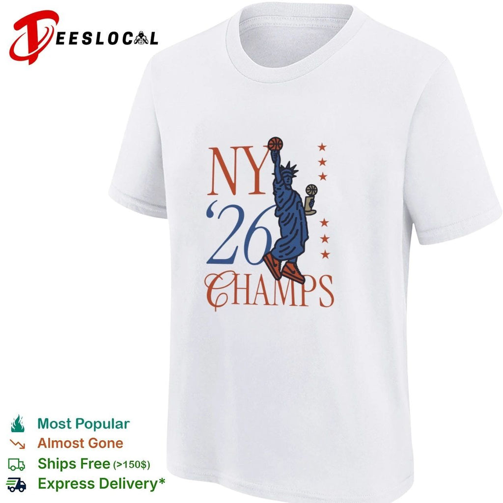 NY 26 Champs New York City Basketball Liberty Baller T-shirt