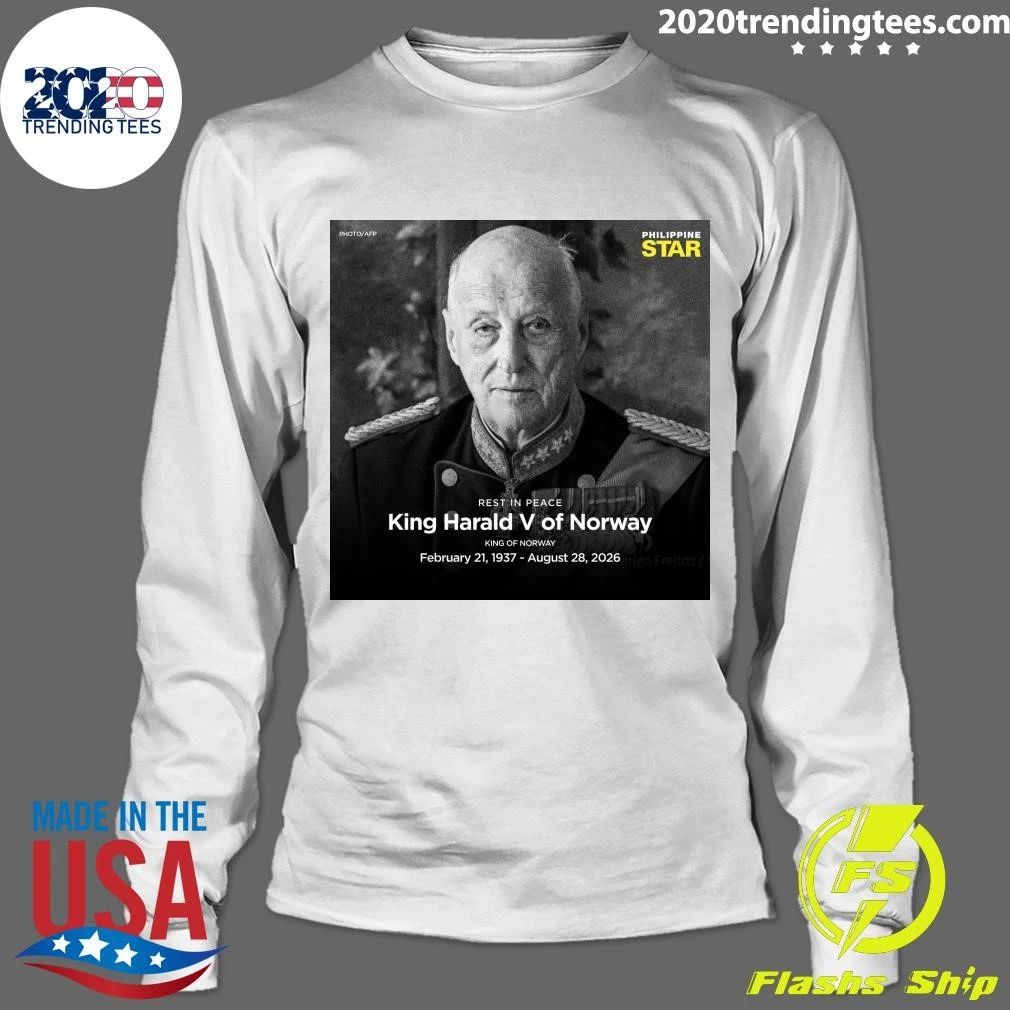 Rest In Peace King Harald V Of Norway King Of Norway February 1937 – August 2026 Shirt