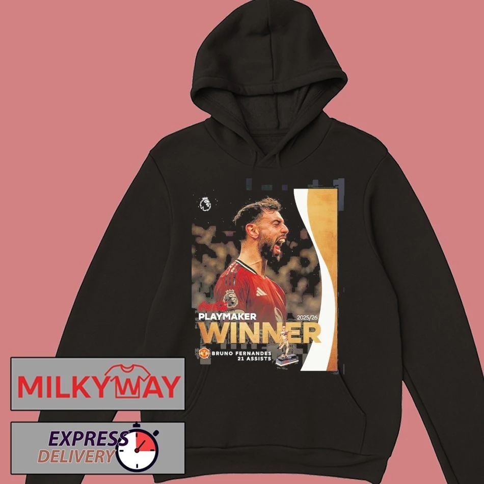Congrats Bruno Fernandes From Manchester United Coca Cola 2025 2026 Playmaker Award Winner With 21 Assists T-Shirt