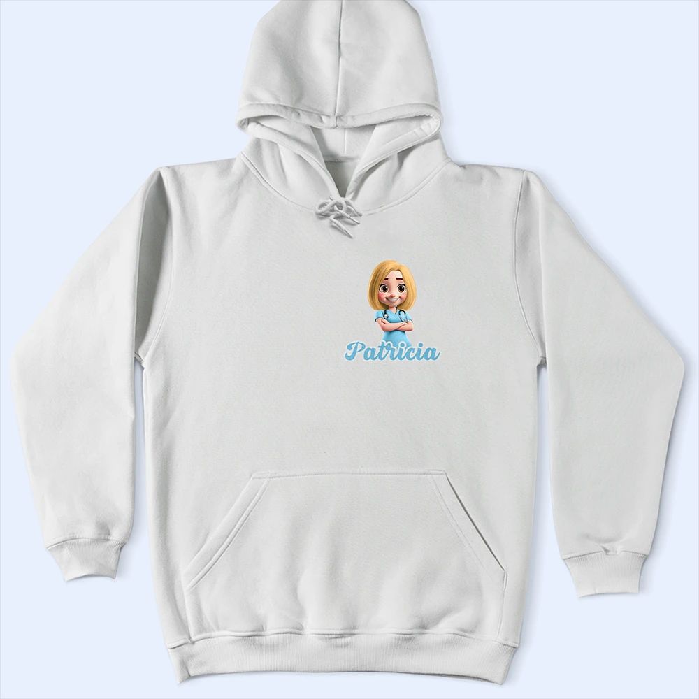3D Effect Nurse Name - Personalized T Shirt