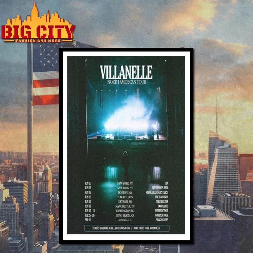 Villanelle North America Tour 2026 Poster Shirt