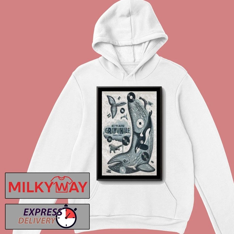 Gray Whale 40 Years 2026 Poster shirt