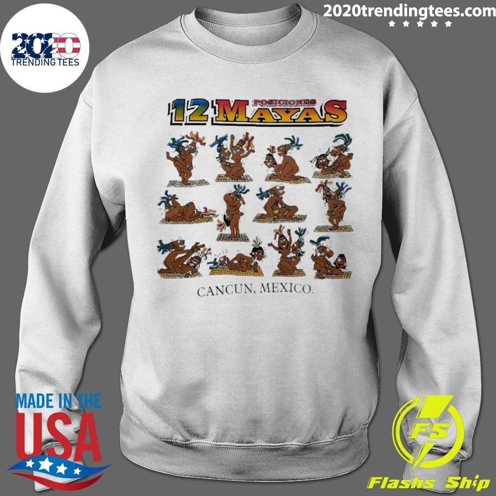 12 Posiciones Mayas Cancun Mexico Mayanl Shirt