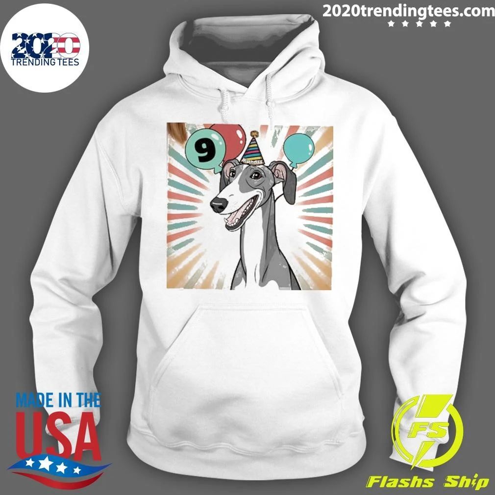 Dog Personalized Greyhound Birthday Shirt