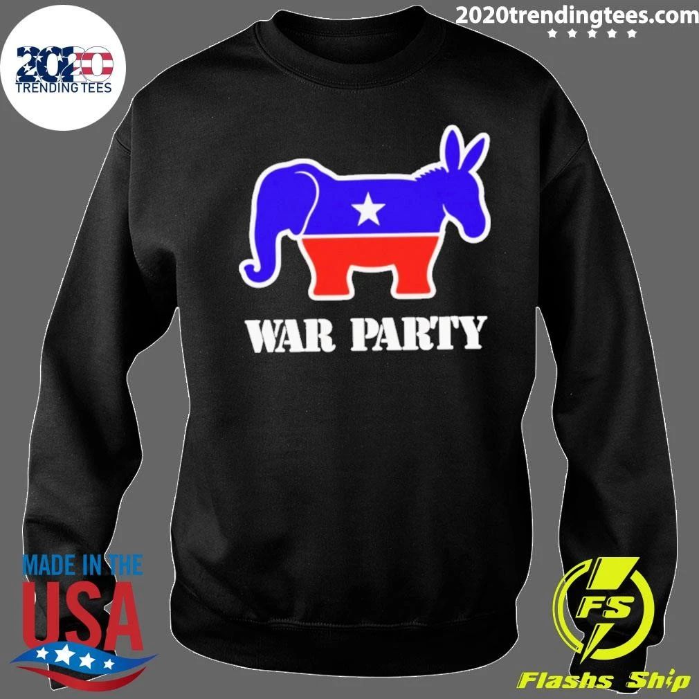 War Party Donkey Elephant Political Bipartisan Shirt