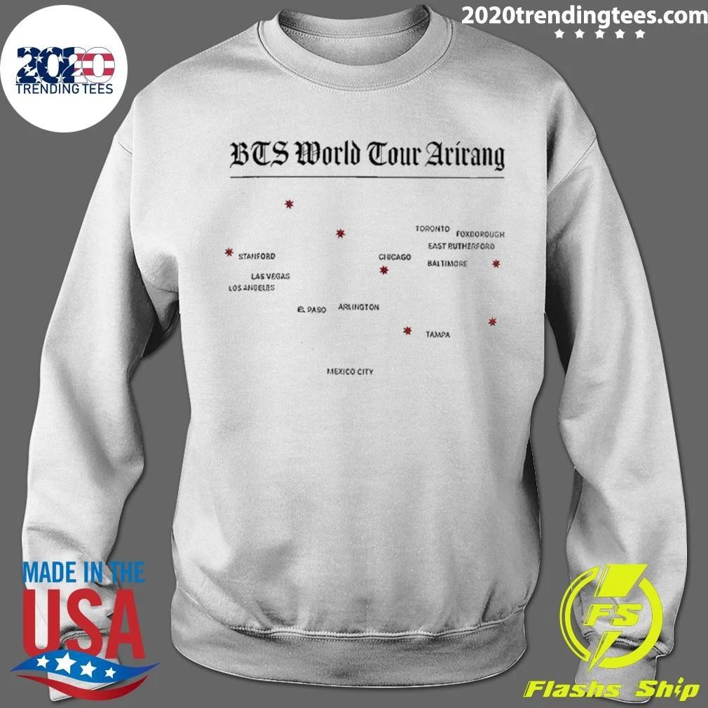 Bts World Tour Arirang Map Shirt