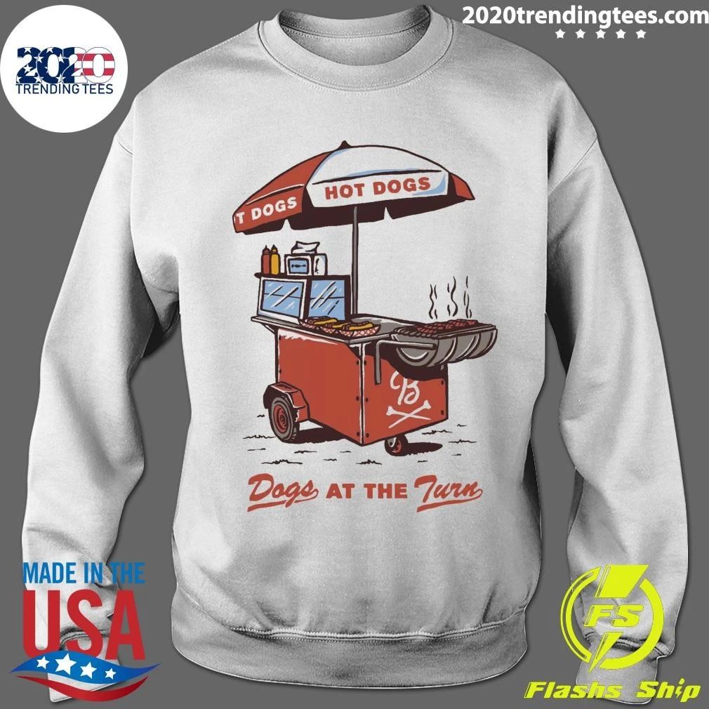 Dogs At The Turn Pocket Tee Shirt