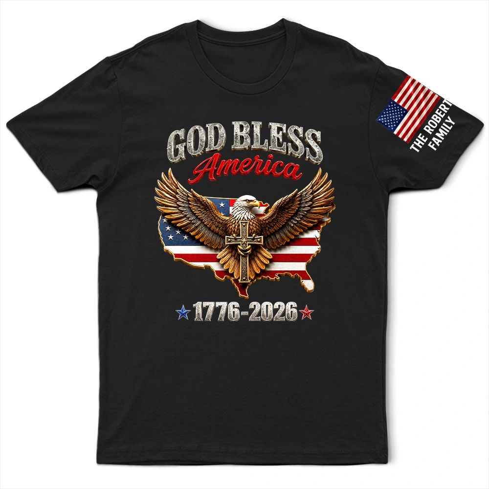 God Bless America - Personalized T Shirt