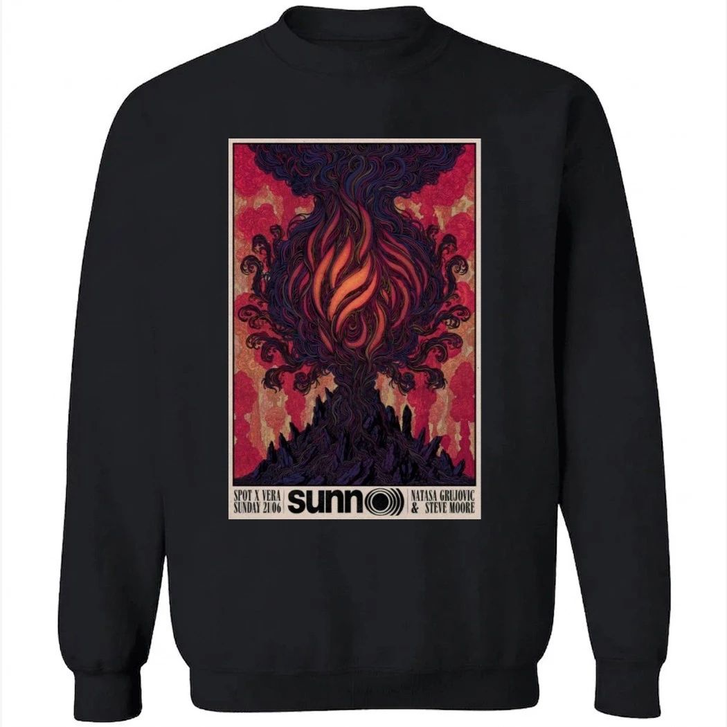 Sunn O 21 06 2026 Natasja Grujovic & Steve Moore Spot x Vera Poster Shirt