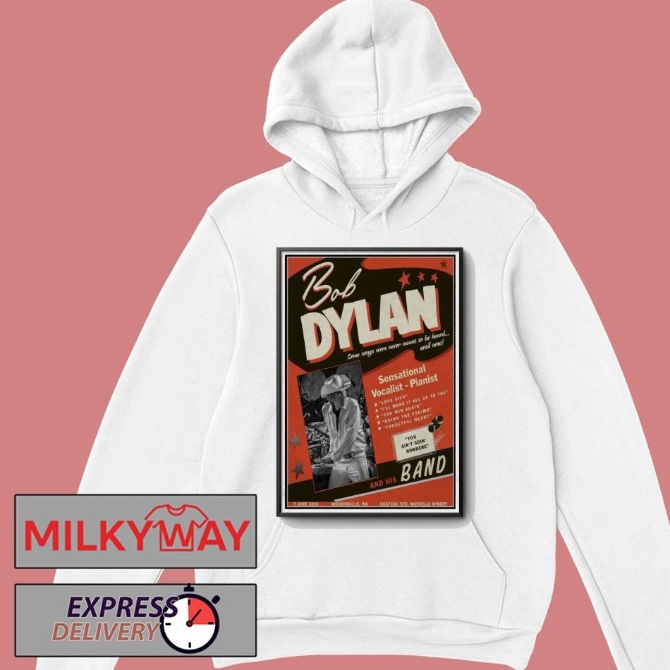LIMITED June 7 2026 Bob Dylan Woodinville TOUR Poster shirt