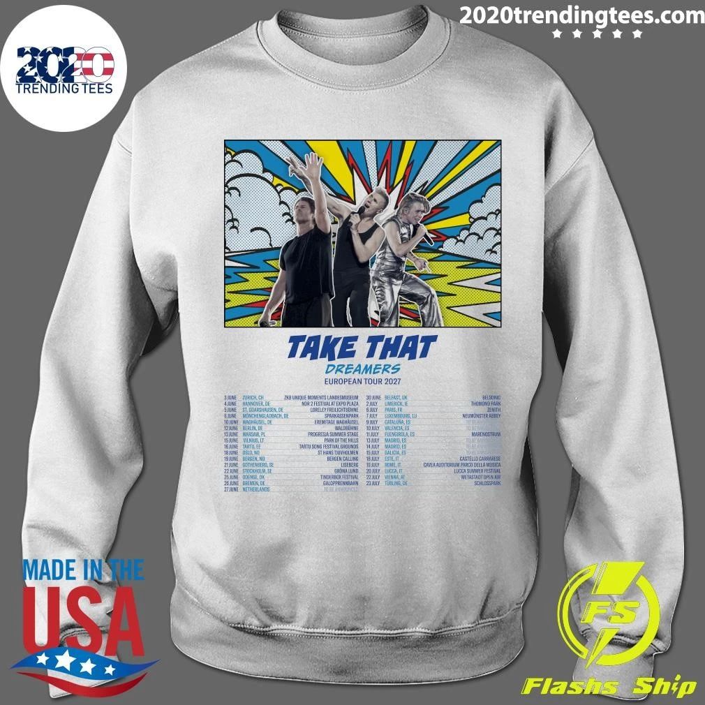 Take That Dreamers European Tour 2027 Shirt