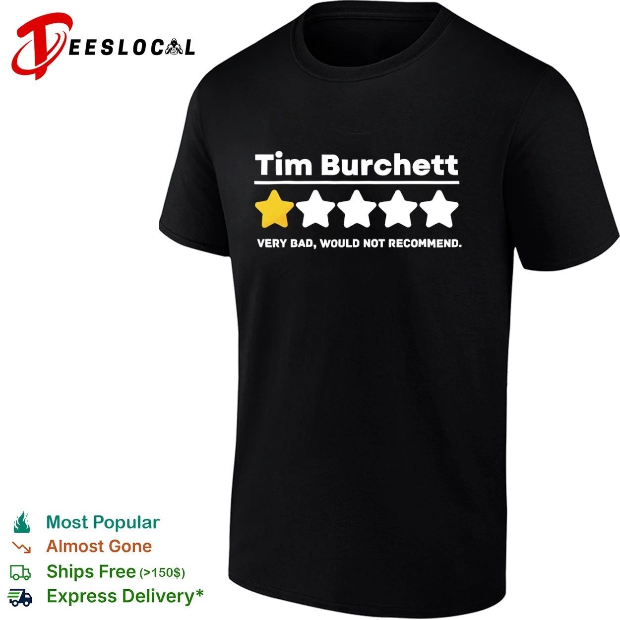 Tim Burchett One Star Very Bad Would Not Recommend T-shirt