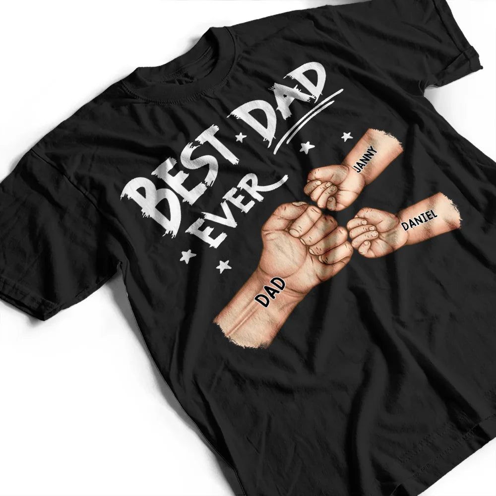 Best Dad Grandpa Ever Fist Bump - Personalized Father's Day Gift Set