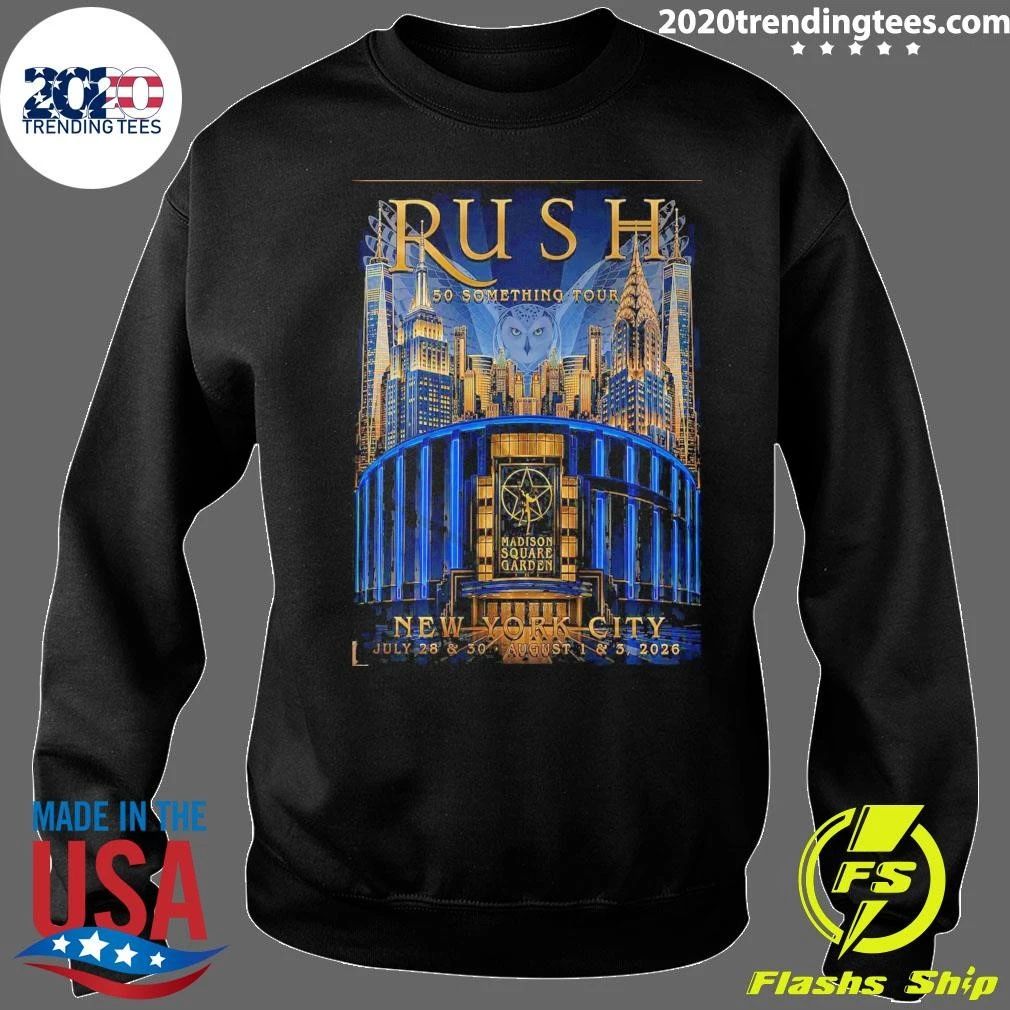 Rush 50 Something Tour Madison Square Garden New York City July 28 & 30 – August 1 & 3, 2026 Shirt