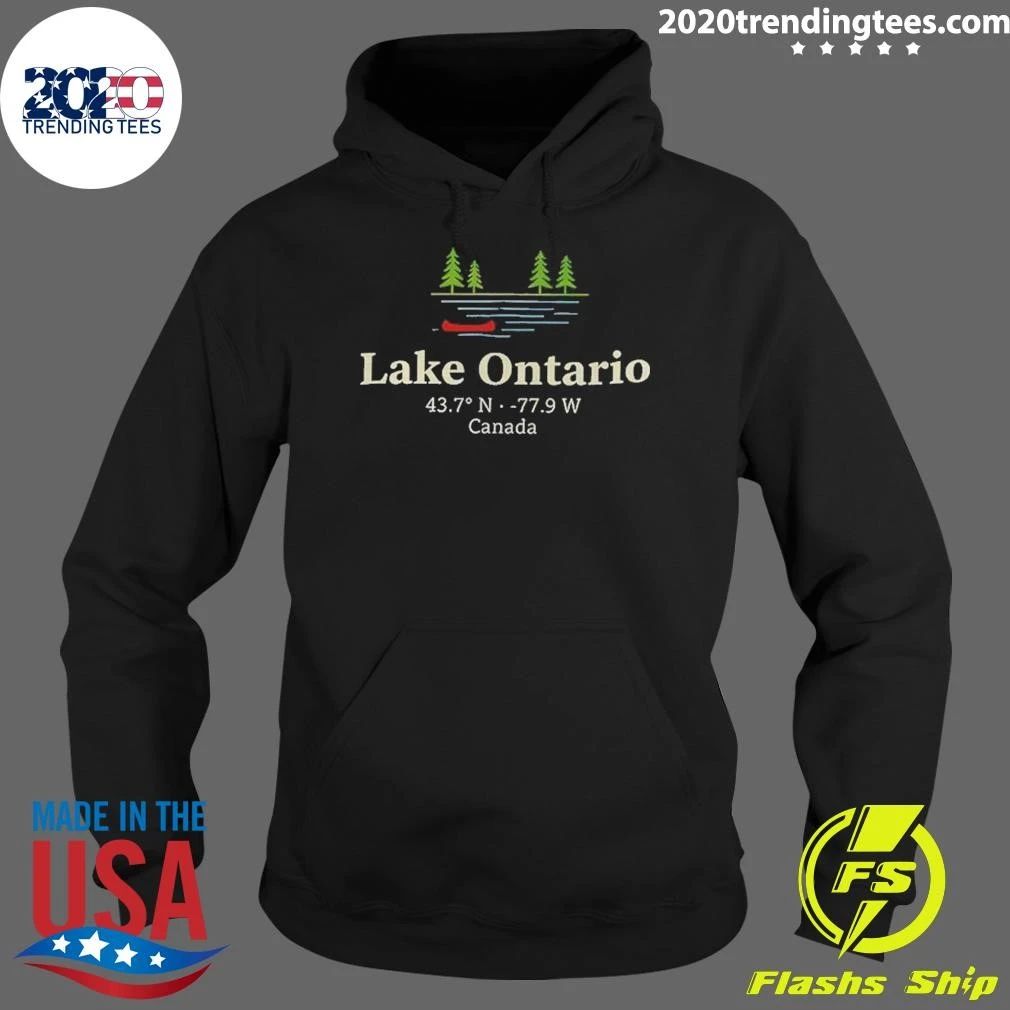 Lake Ontario Coordinates Shirt
