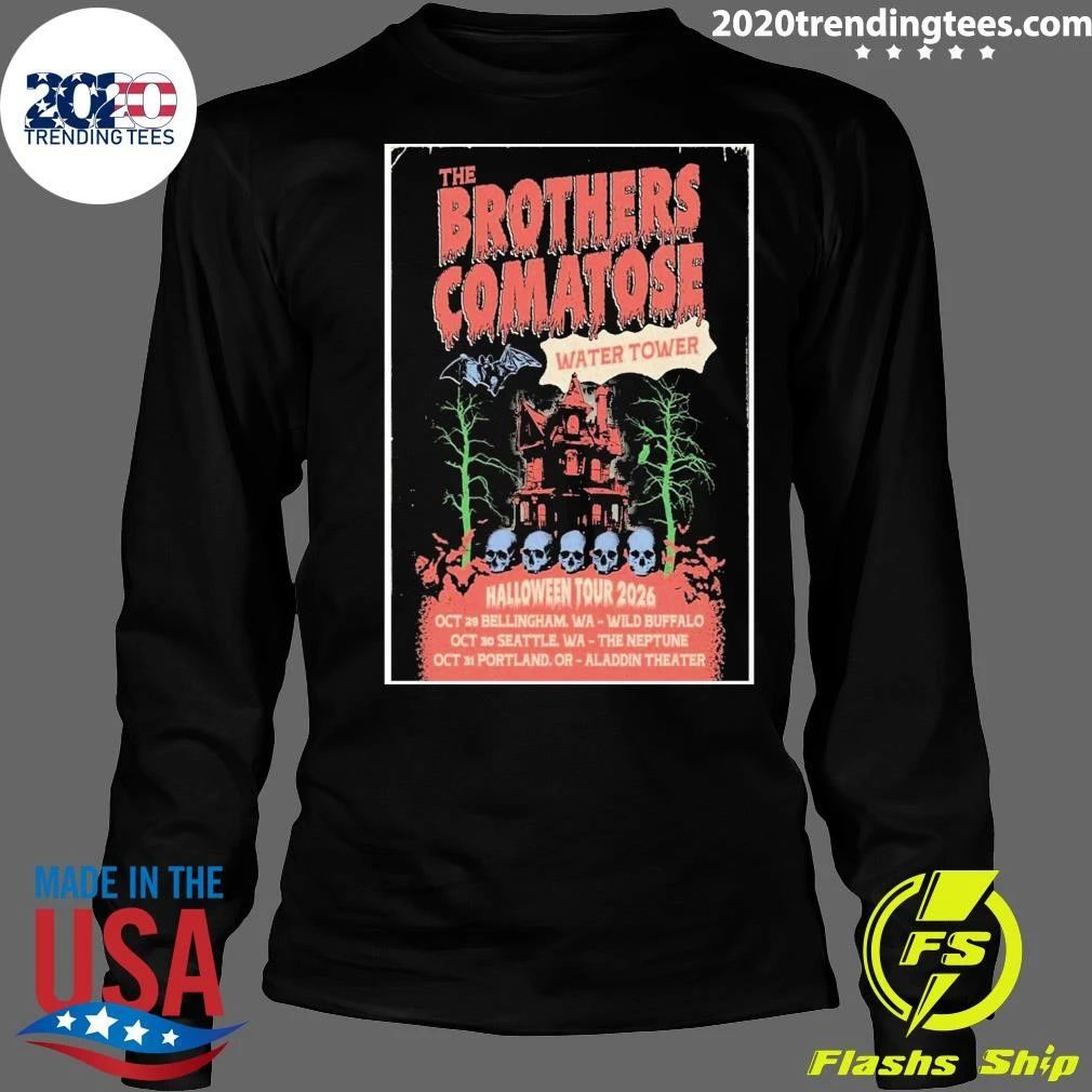 The Brothers Comatose Water Tower Halloween 2026 Tour Shirt