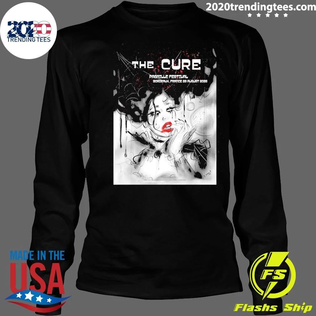 The Cure Merch Bordeaux 2026 Event Shirt