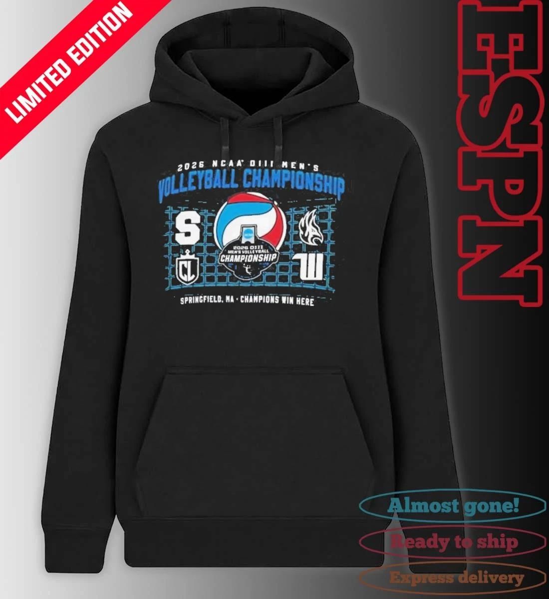 2026 NCAA DIII Men’s Volleyball Championship 4 Team Bound Springfield, MA Shirt