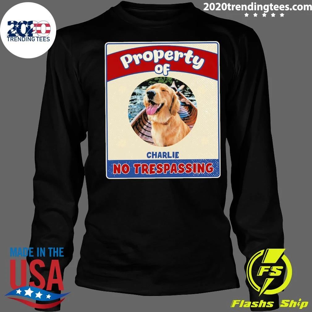 Dog Chibi Property Of Charlie No Trespassing Shirt