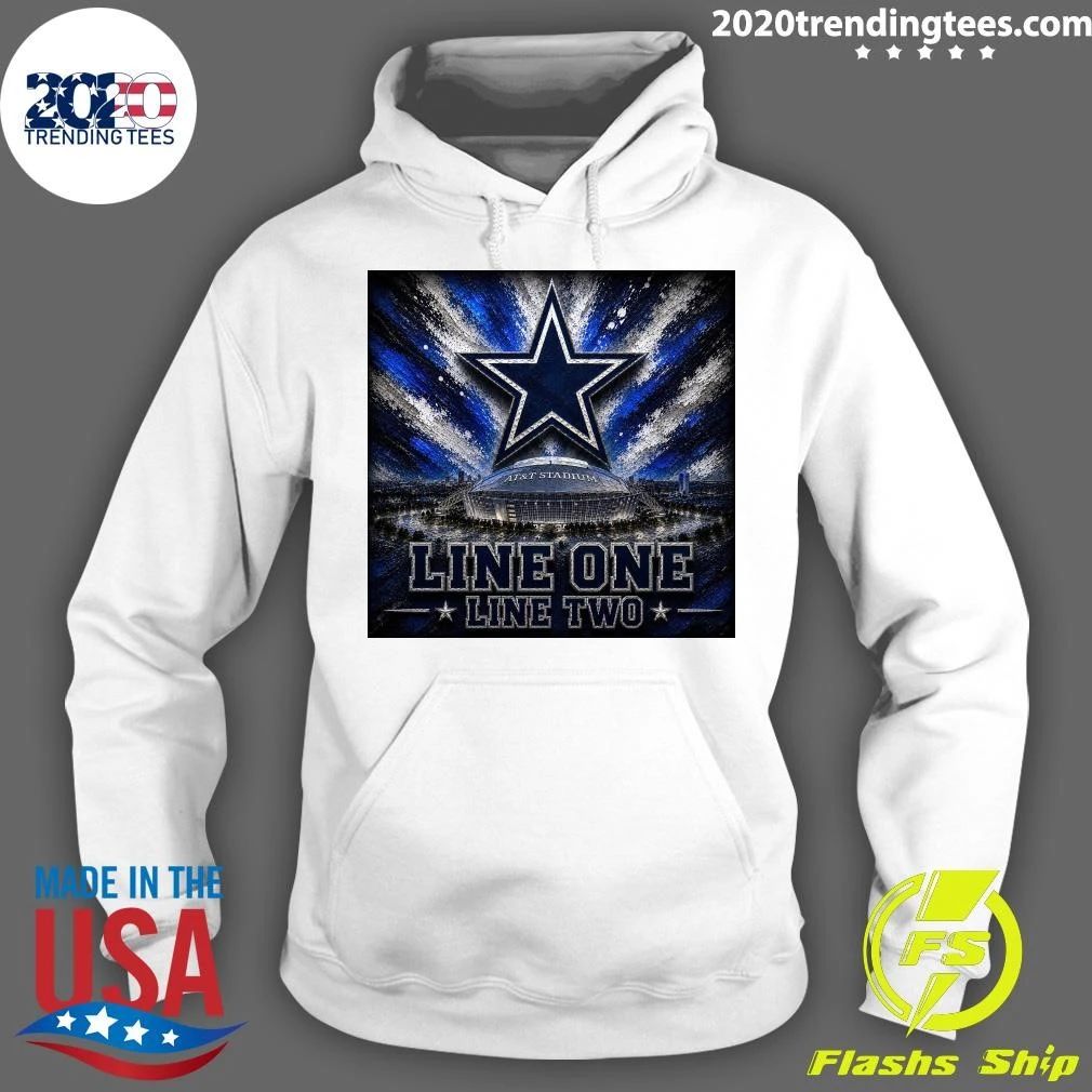 Dallas Cowboys At&T Stadium Line One Line Two Shirt