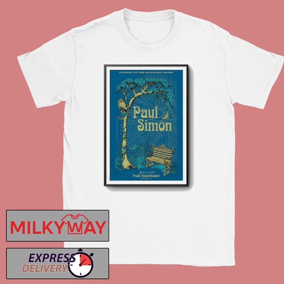 Paul Simon Poster Stanford, CA June 3 2026 Limited shirt