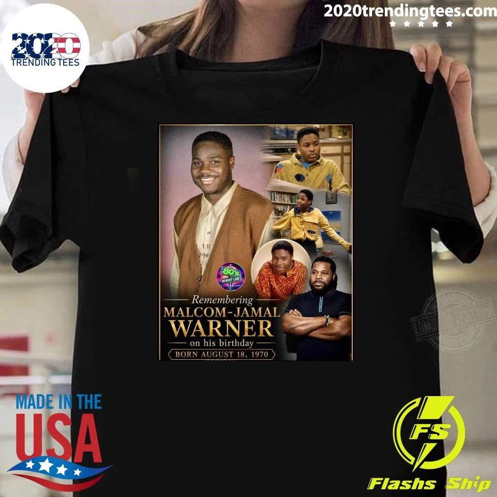 Remembering Malcom-Jamal Warner On His Birthday Born August 1970 Shirt