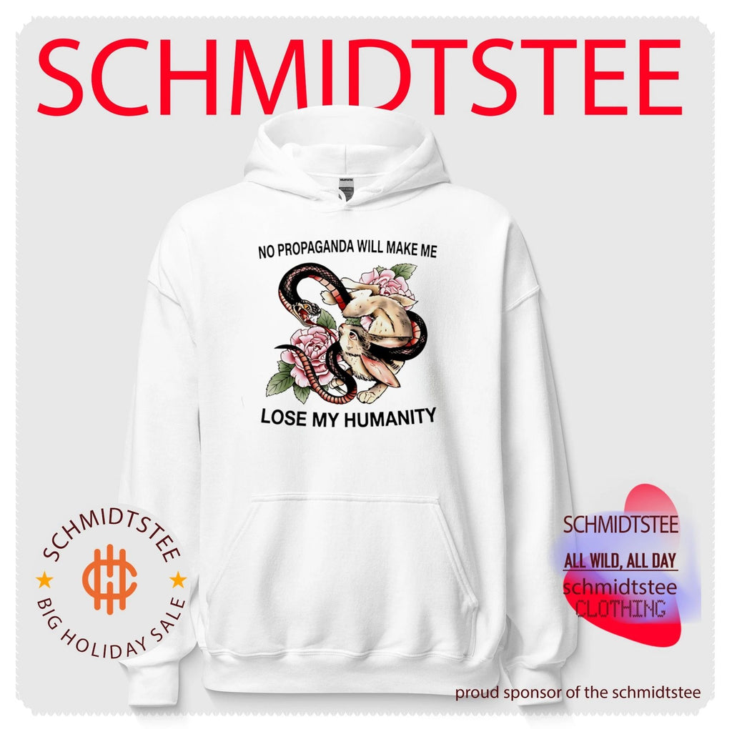 Snake and Rabbit no propaganda will make me lose my humanity shirt