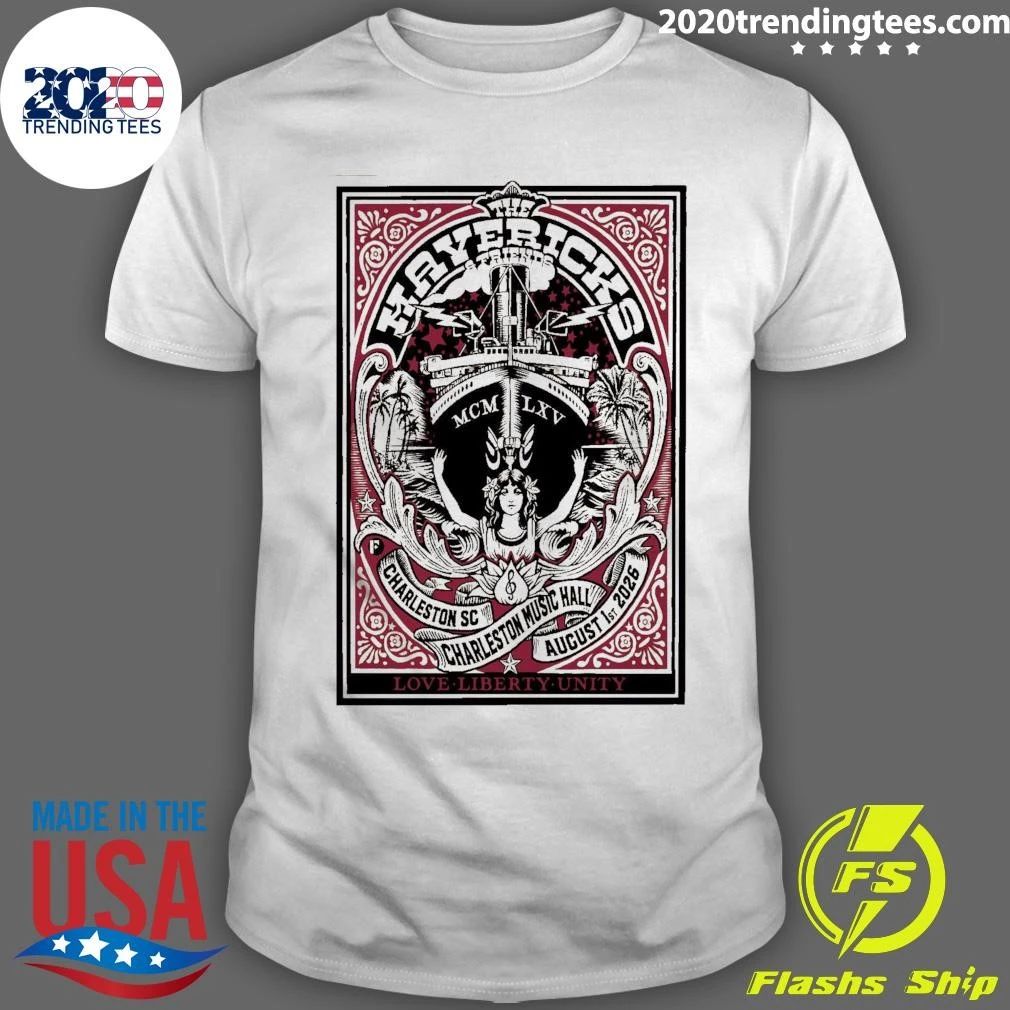 The Mavericks Charleston Music Hall In Charleston SC August 1st 2026 Shirt