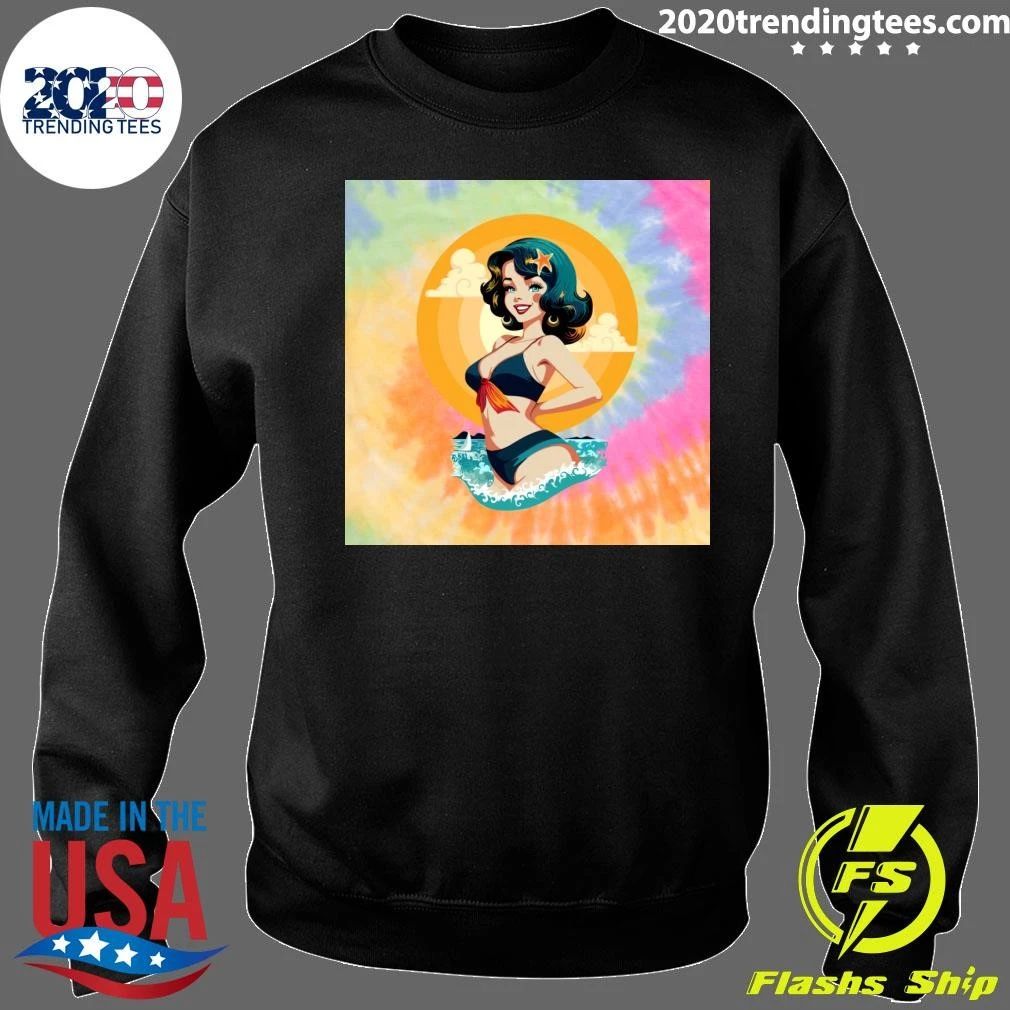 Girl Pin Up Summer Beauty Retro Shirt