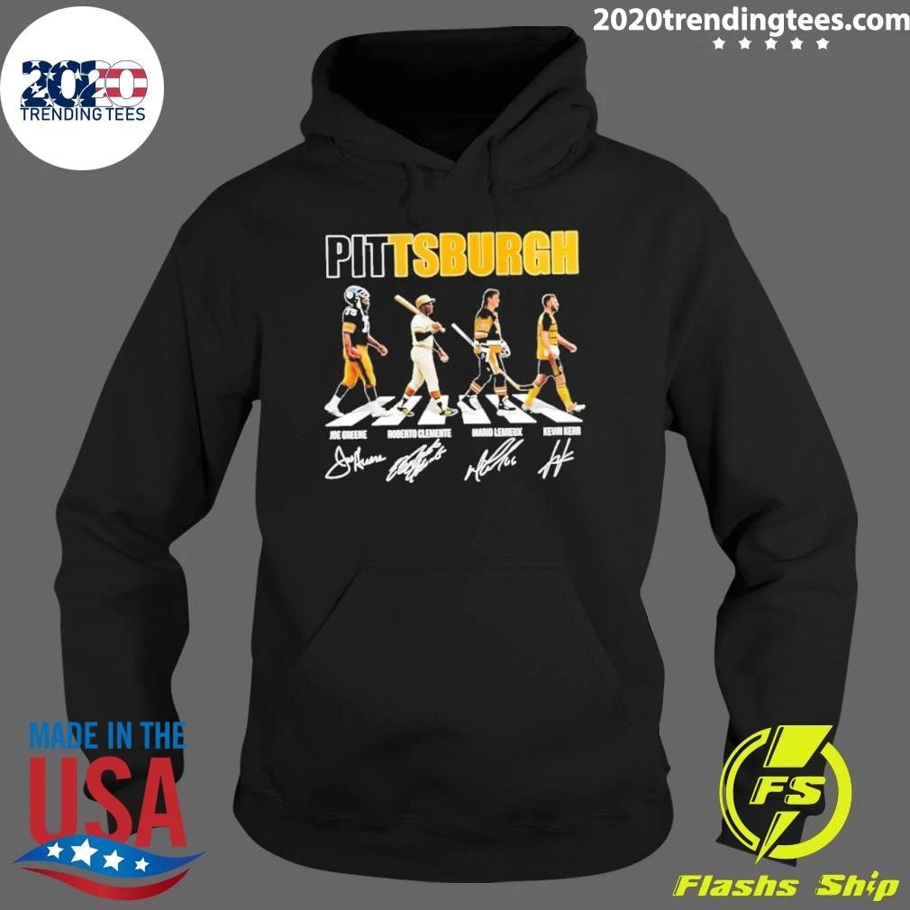 Pittsburgh Sports Team Steelers Pirates Penguins Legends Abbey Road Signatures Shirt
