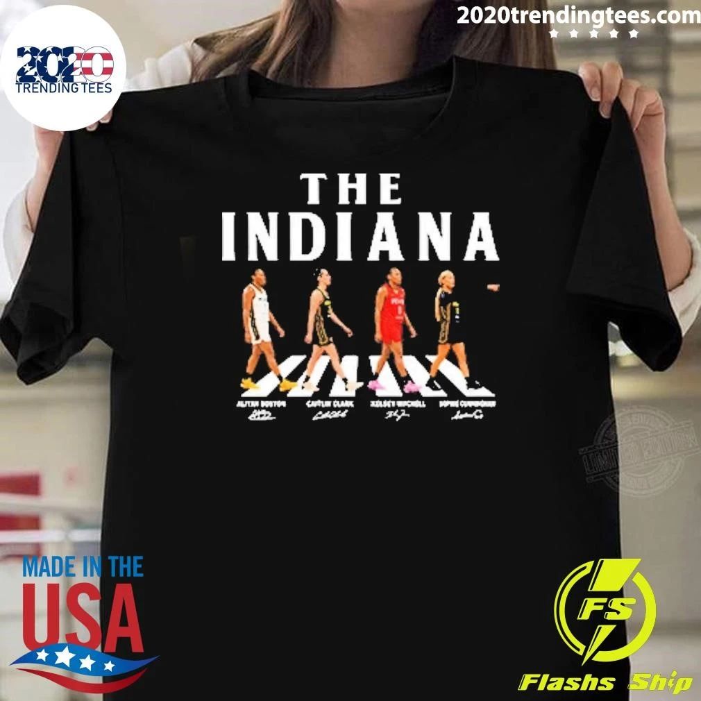 Caitlin Clark Aliyah Boston Sophie Cunningham Kelsey Mitchell Indiana Fever Walking Road Signature Shirt