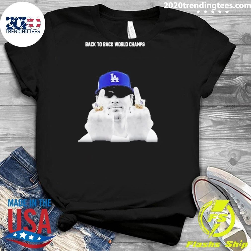 Kike Hernandez Back to Back World Series Champs 2026 Middle Finger Baseball Vintage Shirt