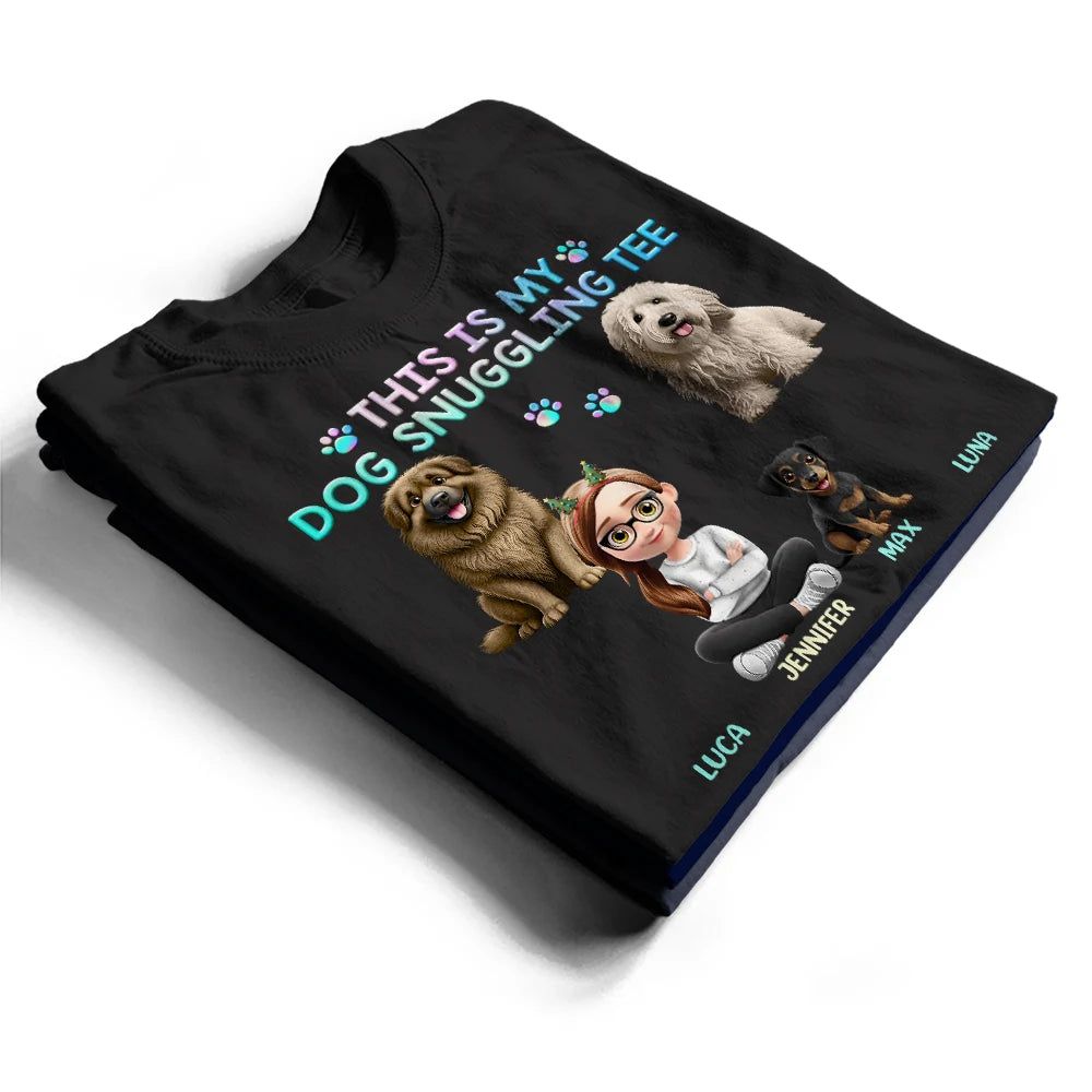 This Is My Dog Snuggling Outfit - Personalized T Shirt