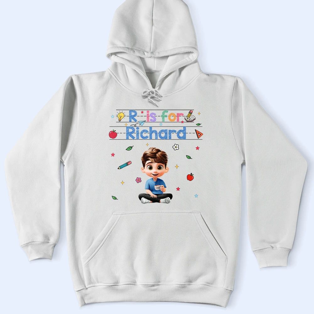 Monogram Kid Is For - Personalized T Shirt
