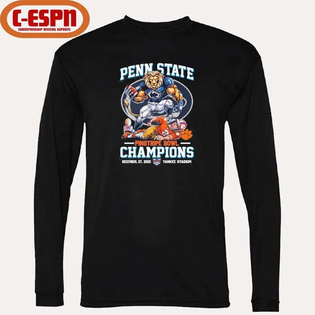 Penn State Beat Clemson Pinstripe Bowl Champions 2025 Shirt