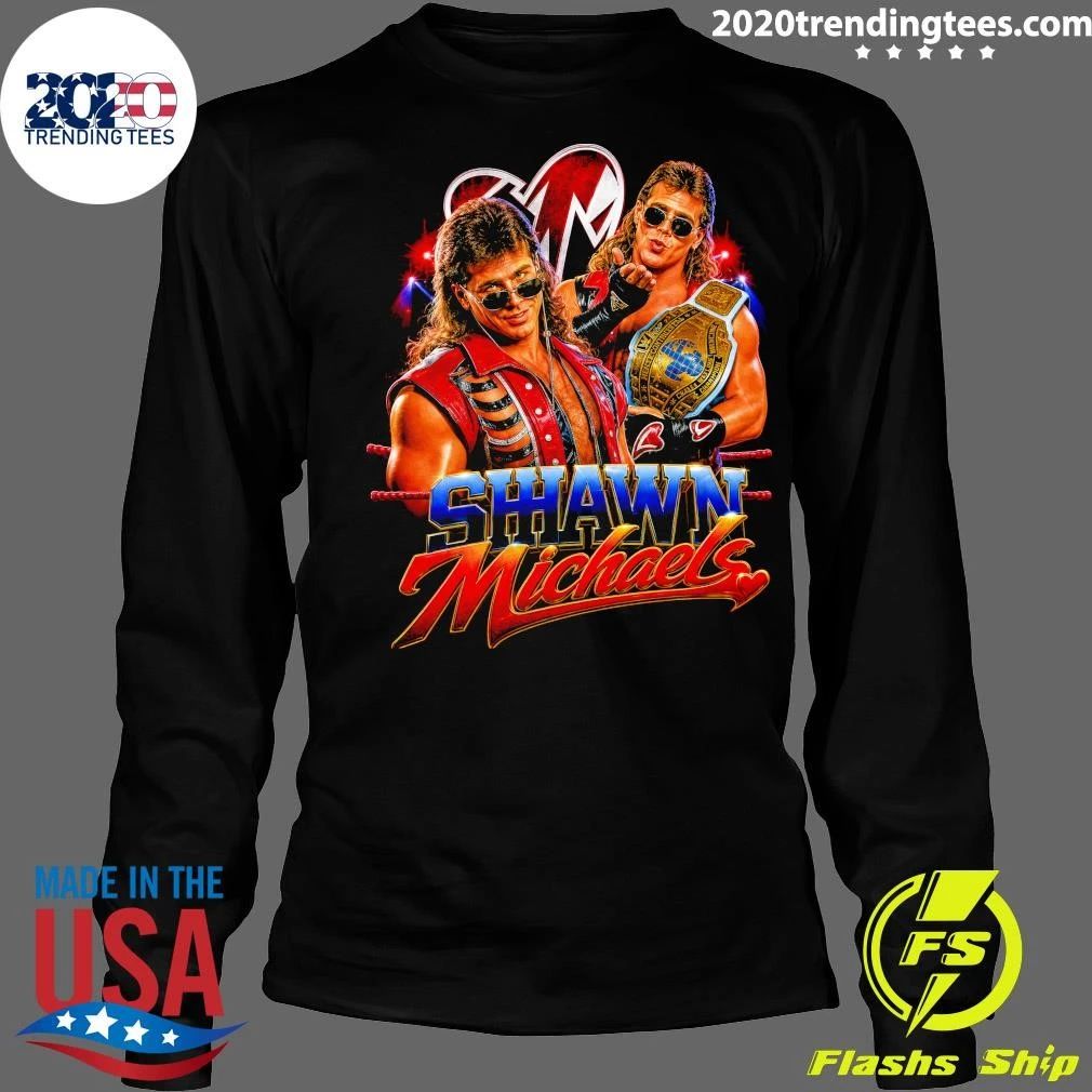 Shawn Michaels Wrestling Champion Belt Fan Tee Shirt
