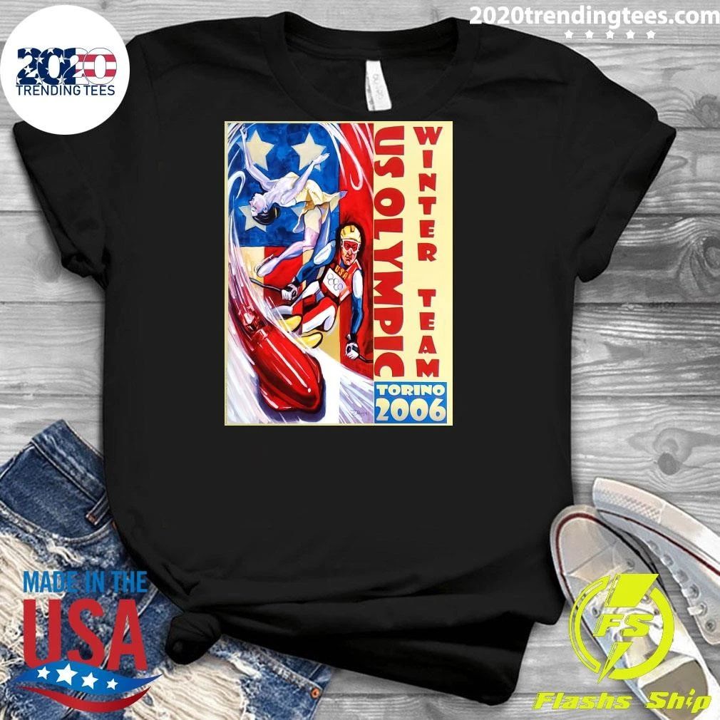 Torino 2006 Winter Games US Olympic Team Official Commemorative Shirt