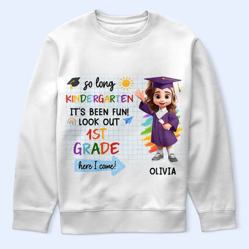 Little Grad Ready For A New Adventure - Personalized T Shirt