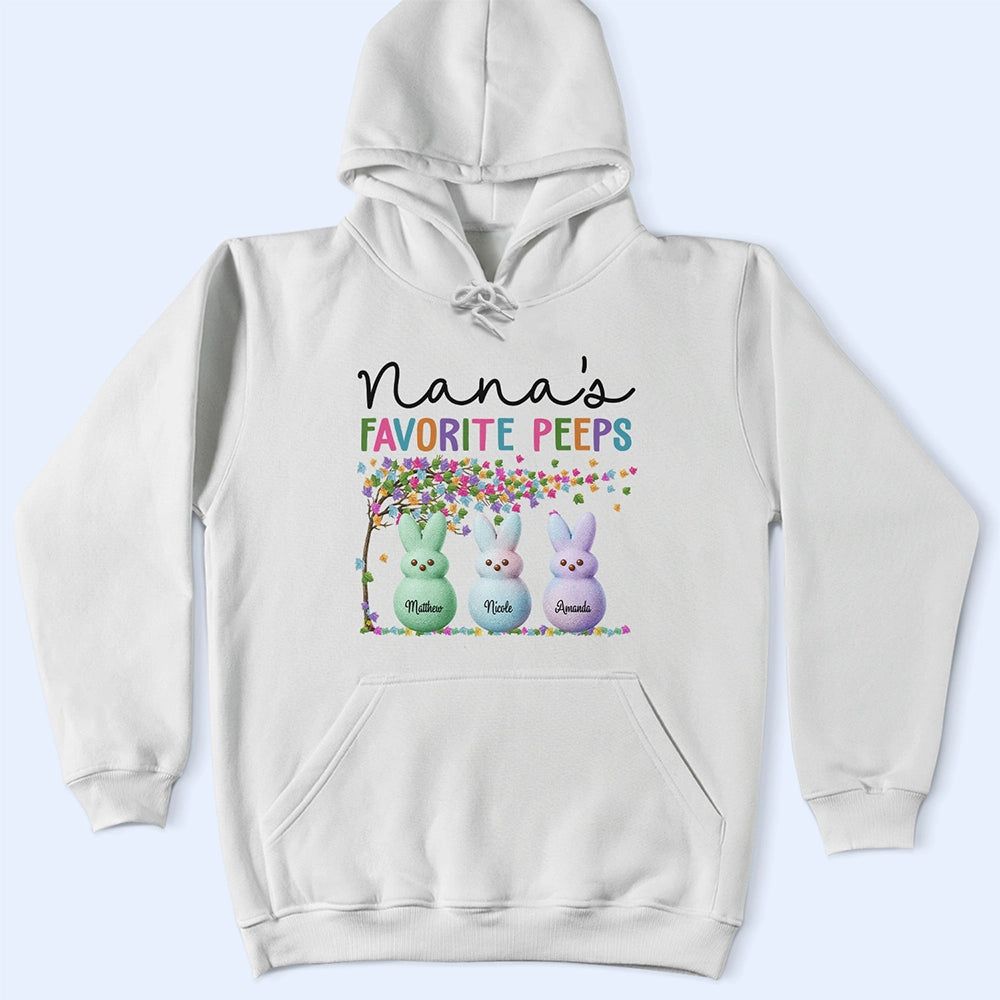 Grandma's Favorite Peeps Bunny - Personalized T Shirt