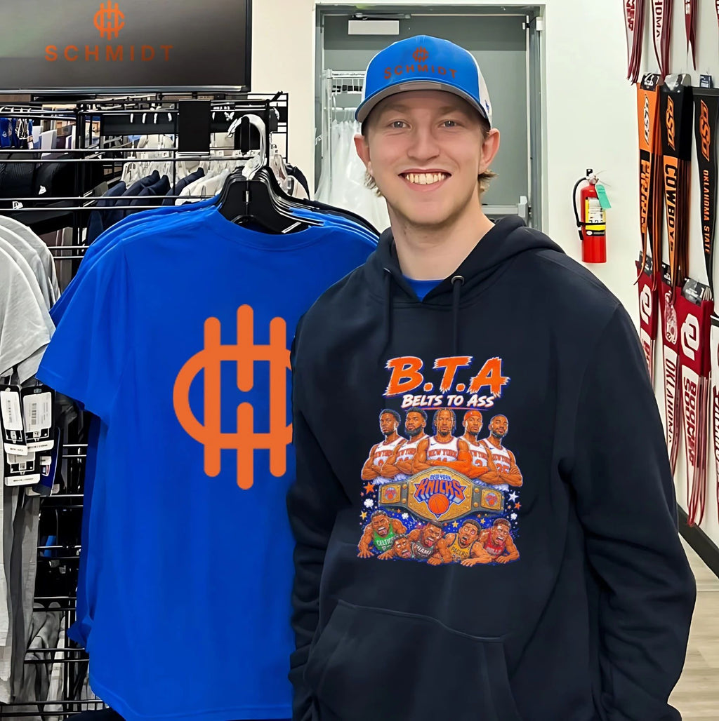 New York Knicks BTA Belts to ass Champions shirt