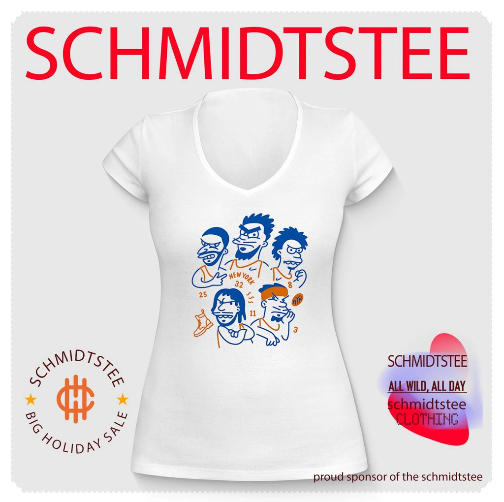 New York Knicks The Simpsons team members cartoon style shirt