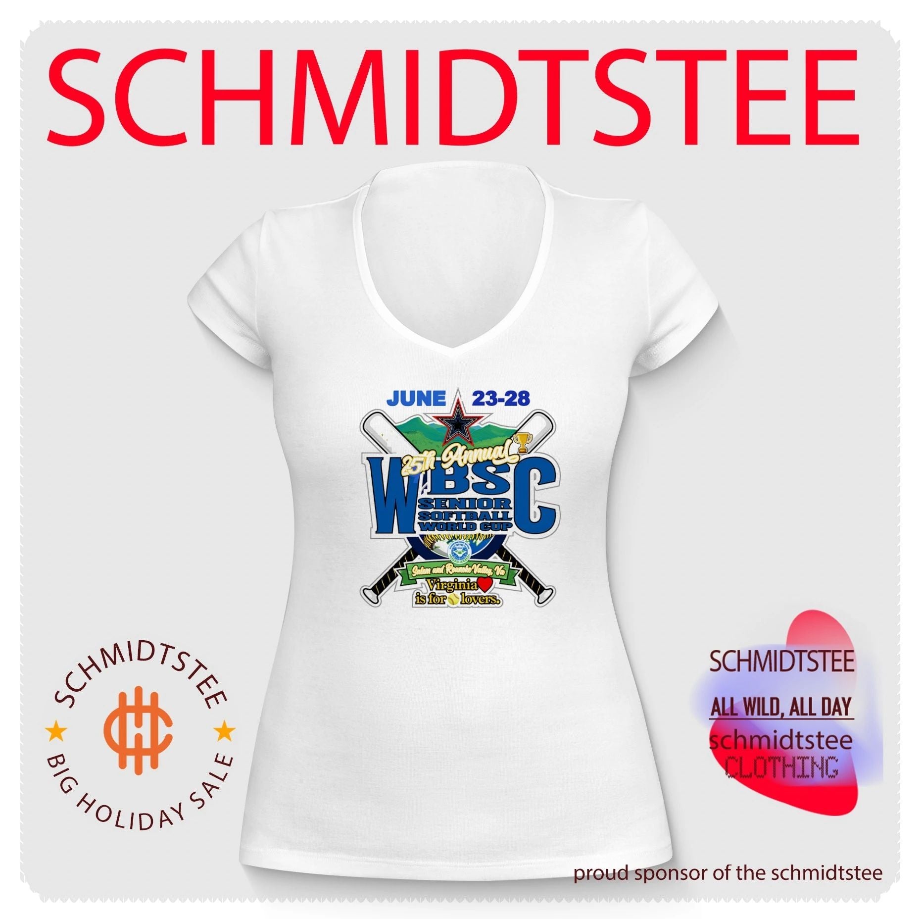 25th Annual WBSC Senior Softball World Cup Salem and Roanoke Valley Virginia shirt