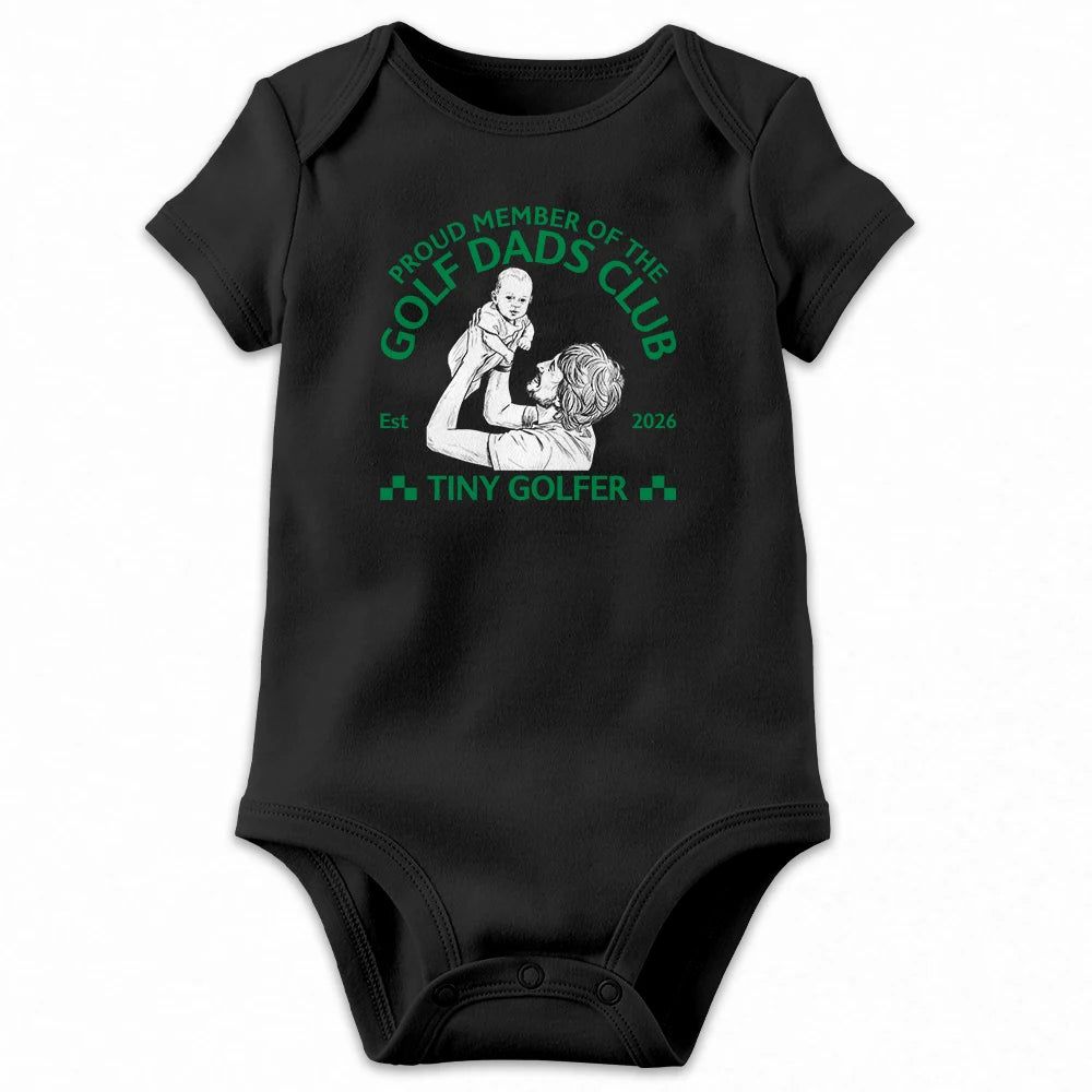 Custom Photo Pencil Sketch Proud Member Of The Golf Dads Club - Personalized T Shirt