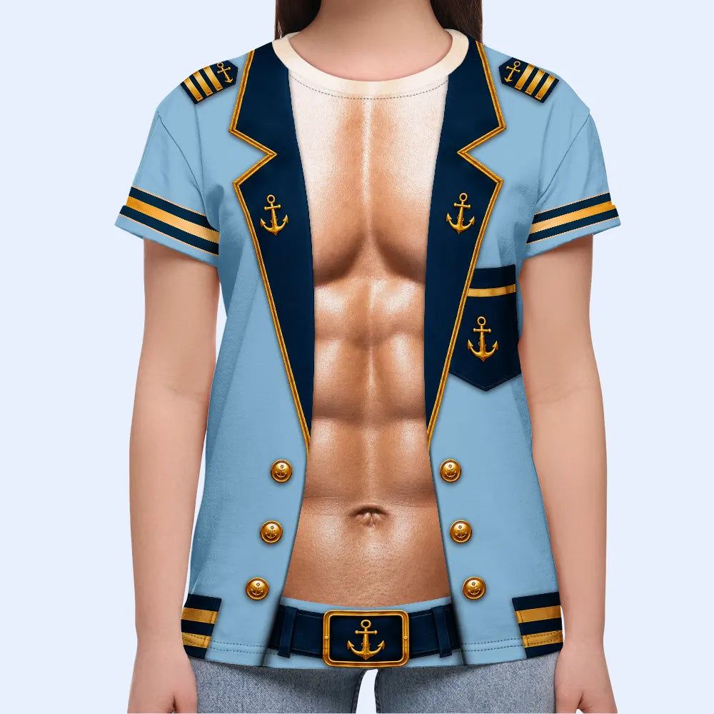 Funny Captain Hairy Body - Personalized Full Print T Shirt