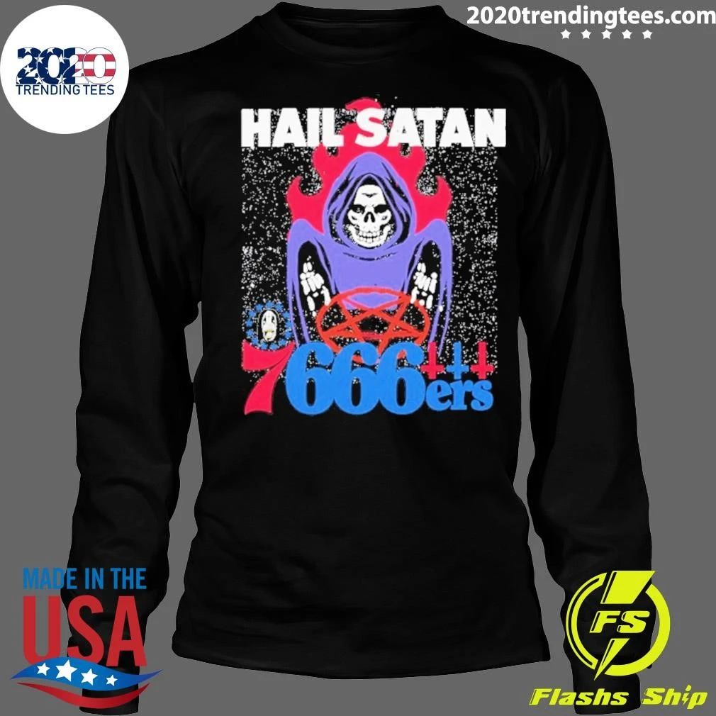 Hail Satan 666ers Philadelphia 76ers Nba Shirt