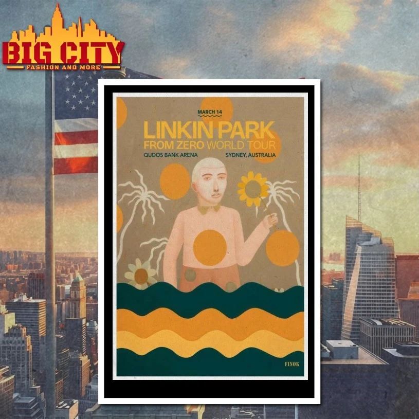 Linkin Park From Zero World Tour at Qudos Bank Arena on 14 Mar 2026 Poster T-shirt