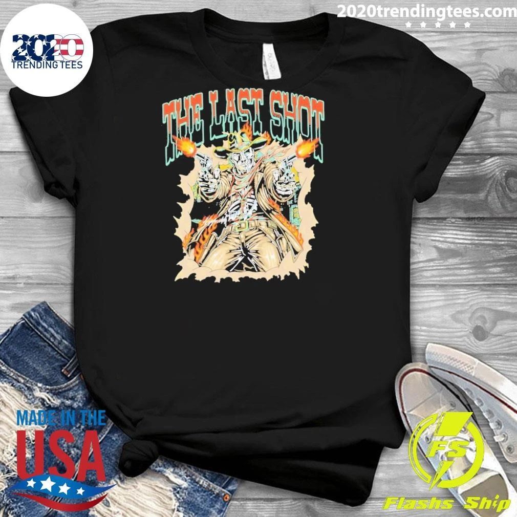 The Last Shot Cowboy Skeleton Western Shirt