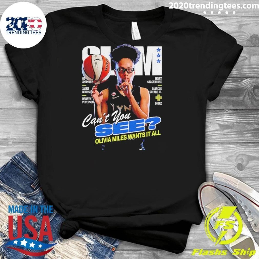 Slam Olivia Miles Minnesota Lynx Basketball Wnba Can’t You See Olivia Miles Wants It All Shirt