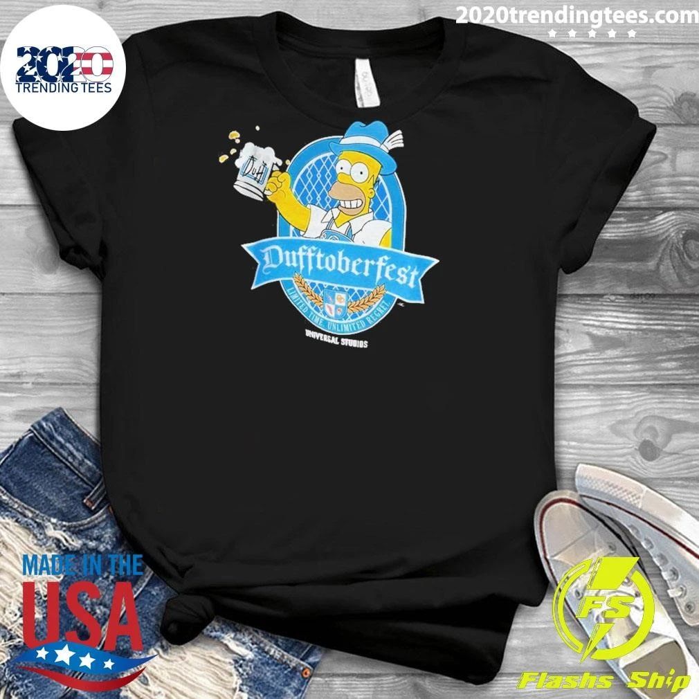 Simpsons Homer Dufftoberfest Universal Studios Shirt